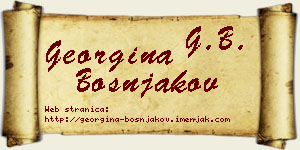 Georgina Bošnjakov vizit kartica